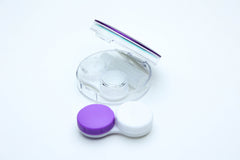 Lenses cases with mirror